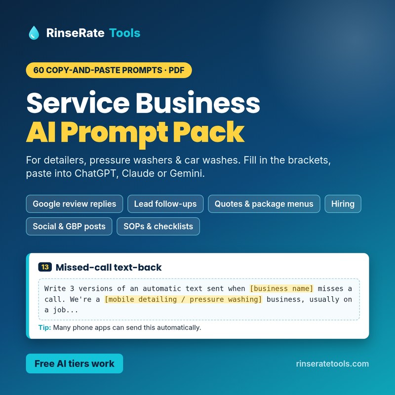 Service Business AI Prompt Pack cover