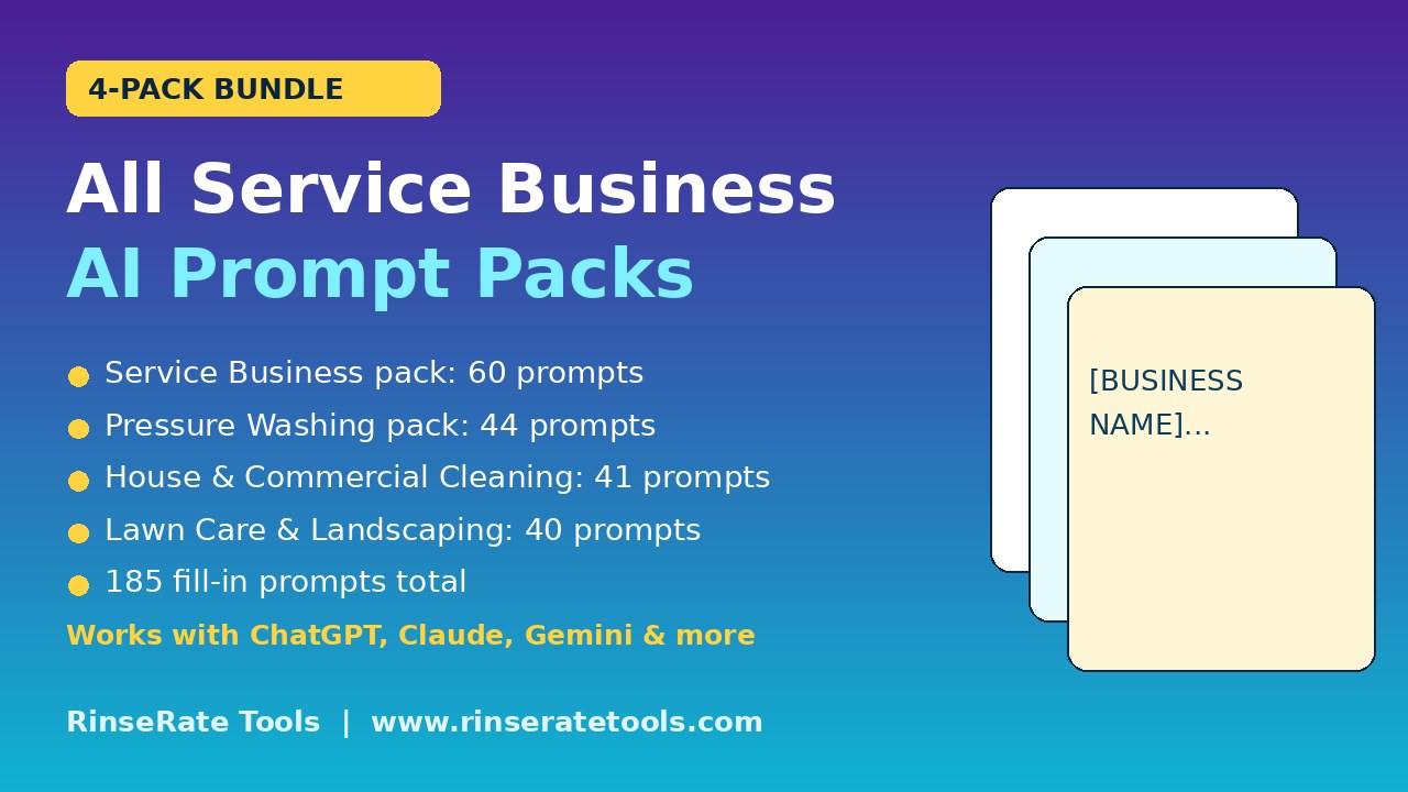 All Service Business AI Prompt Packs Bundle cover