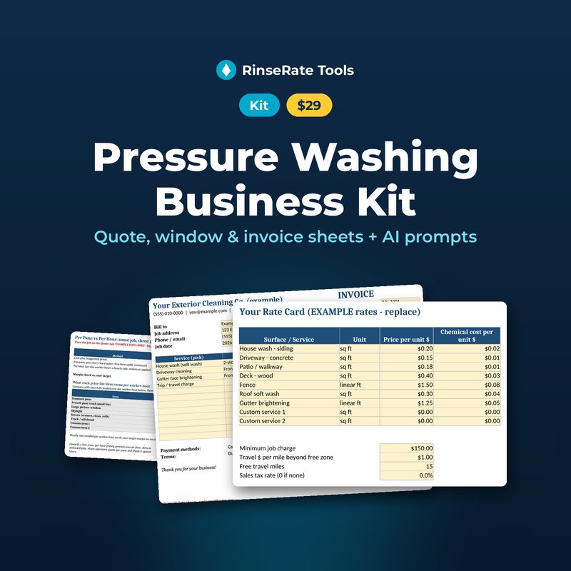Pressure Washing Business Kit cover